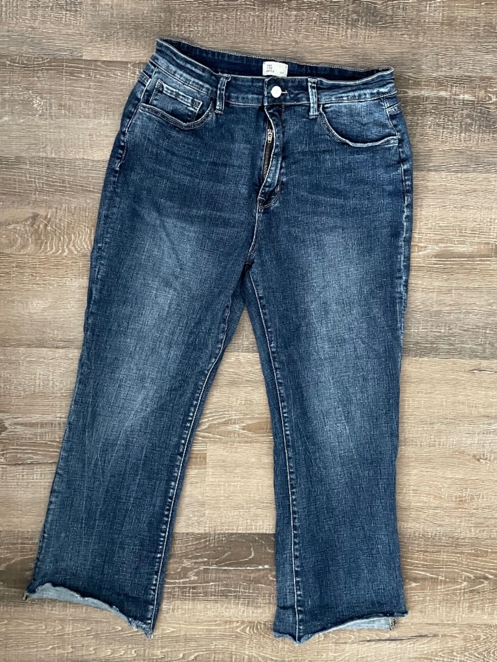 Raw Hem Jeans by The Fine Print, Size 33 Petite